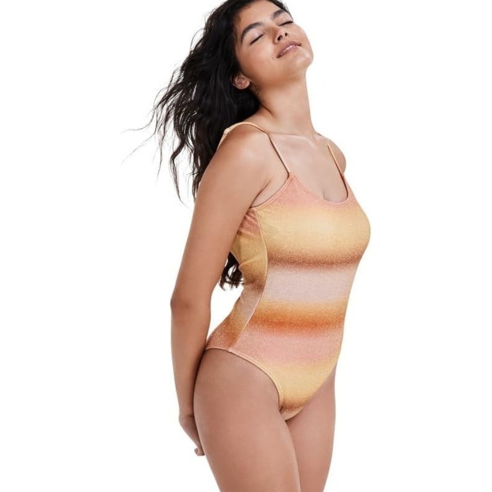 Cotton on Body Women One Piece Swimsuit Sierra‎ Ombre Sunrise Metallic Medium